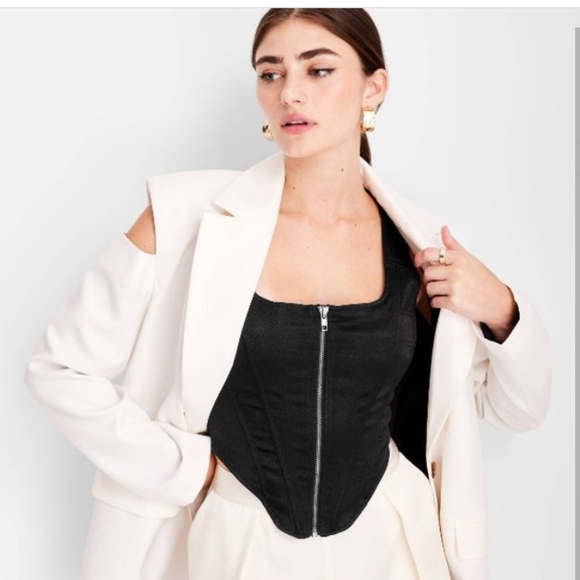 Kahlana Barfied Brown bustier top - Picture 3 of 4